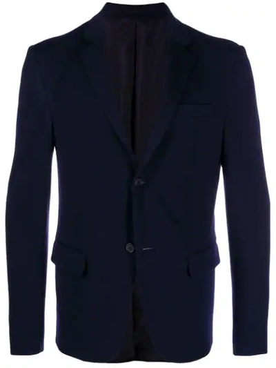 Prada Classic Single-breasted Blazer In 008 Bleu