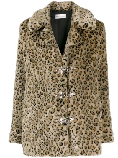 Faith Connexion Faux Fur Coat In Neutrals