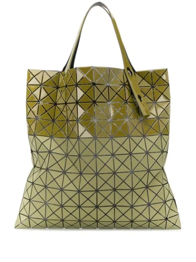 Bao Bao Issey Miyake Prism Bi-texture Tote In Khaki