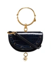 Chloé Nile Croc-effect Minaudière In Blue