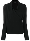 Philo-sofie Wrapped Front Jumper In Black