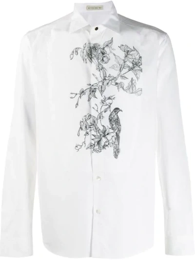 Etro Floral Embroidered Shirt In White