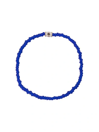 Luis Morais Eye Of Horus Pendant Bracelet In Blue