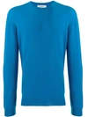 Pringle Of Scotland Crew Neck Jumper In Blue