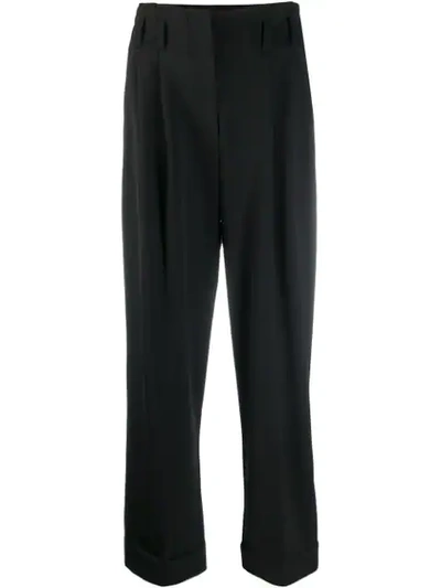 Brunello Cucinelli High Waisted Palazzo Trousers In Black