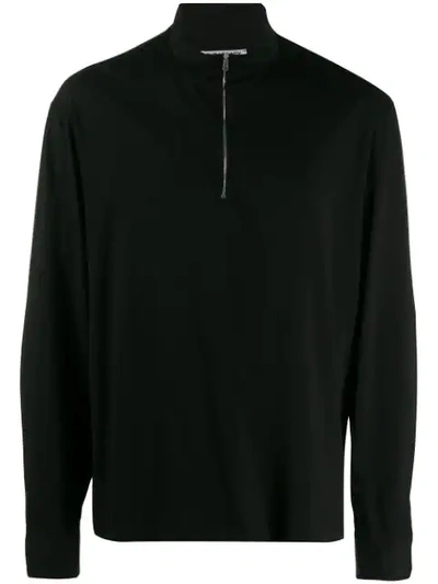 Our Legacy Oversized Zipped Sweatshirt In Black