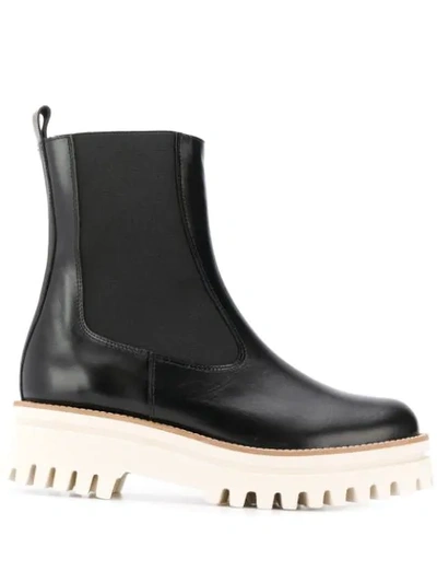 Paloma Barceló Rubber Sole Chelsea Boots In Black