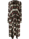 Preen By Thornton Bregazzi Tartan Shirt Dress In Red