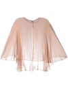 Maria Lucia Hohan Silk Cape In Neutrals