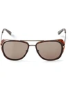 Matsuda Square Frame Sunglasses In Brown