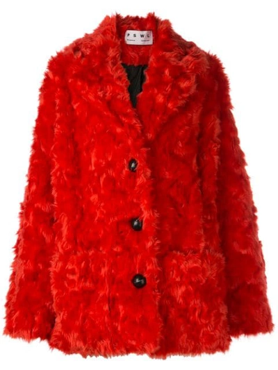 Proenza Schouler Faux-fur Coat In Pink