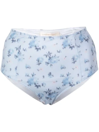 Loveshackfancy Mason Bikini Bottoms In Blue