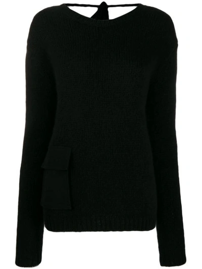 Rochas Pocket Detail Jumper In Black