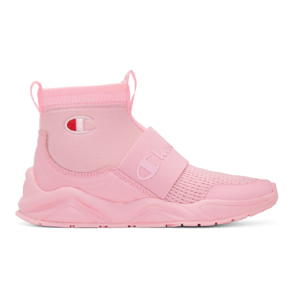 Champion Reverse Weave Pink Rally Sneakers In Pink Candy | ModeSens