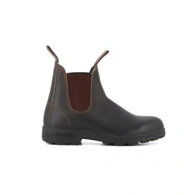 Blundstone Elastic Sided V-cut Ankle Boots In Dark Brown