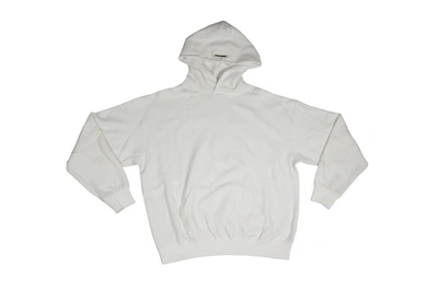 Pre-owned Fear Of God  Essentials 3m Logo Pullover Hoodie White