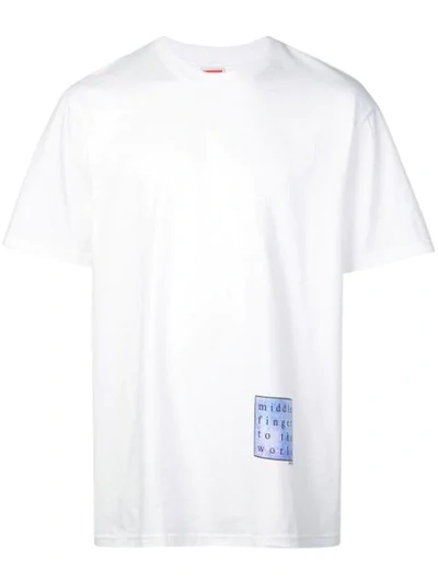 Supreme Round Neck T-shirt In White