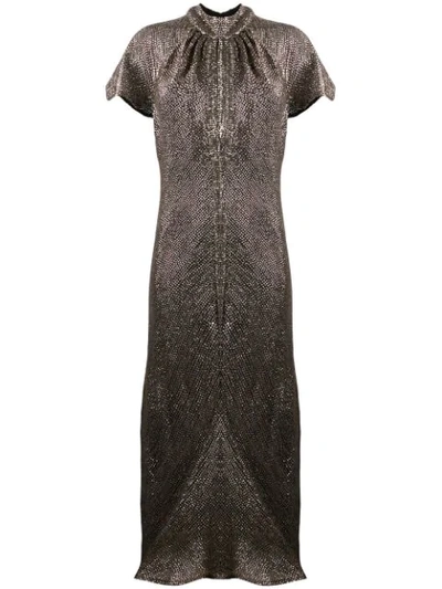 Maria Lucia Hohan Julissa Sequinned Dress In Silver
