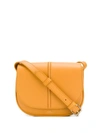 Apc Foldover Top Crossbody Bag In Yellow