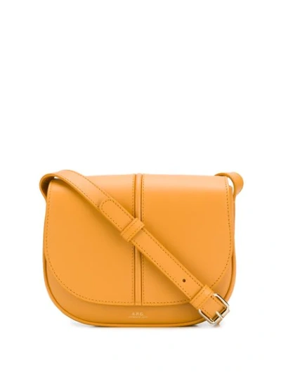 Apc Foldover Top Crossbody Bag In Yellow