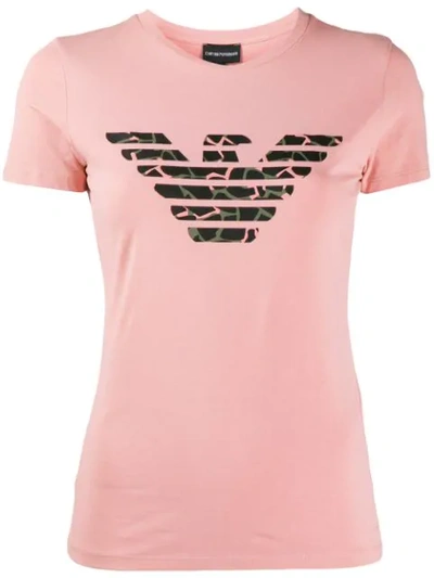 Emporio Armani Giraffa T-shirt In Pink