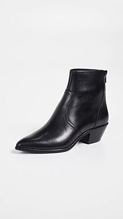 Loeffler Randall Joni Leather Ankle Boots In Black