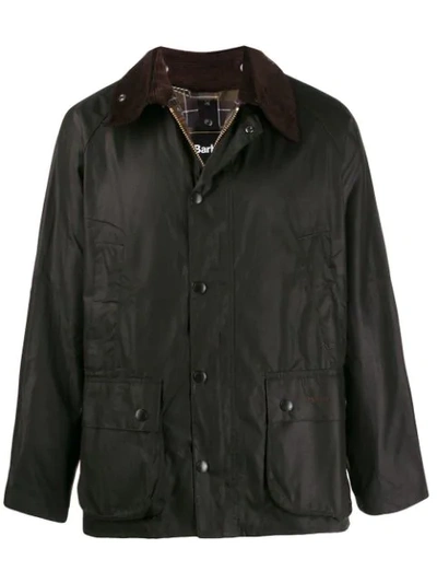 Barbour Snap-button Jacket In Brown