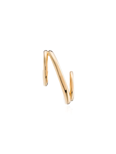 Charlotte Chesnais 18k Gold Vermeil Triplet Hoop Single Earring