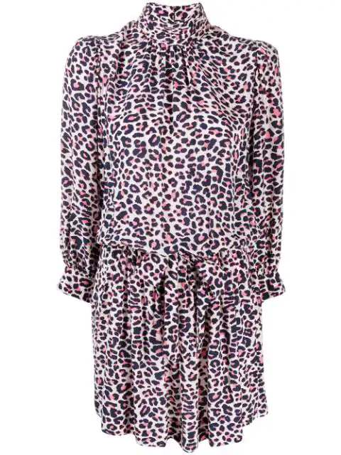zadig and voltaire leopard print dress