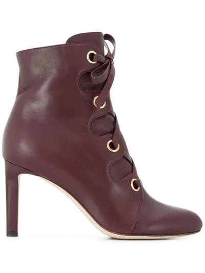 Jimmy Choo Blayre 85 Boots In Red