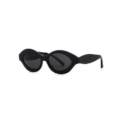 Alain Mikli N°862 Black Oval-frame Sunglasses