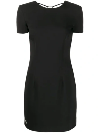 Philipp Plein Embellished Short Dress In Black