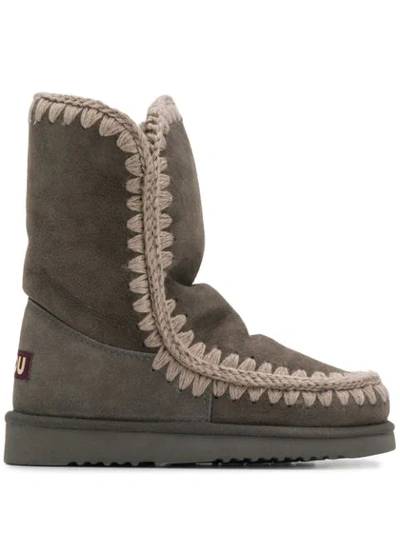 Mou Cha Eskimo Boots In Grey