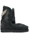 Mou Eskimo Crystal Embellished Boots In Black