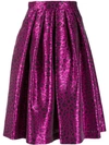Ultràchic Leopard Print Midi Skirt In Pink
