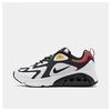 Nike Men's Air Max 200 Running Sneakers From Finish Line In White/black