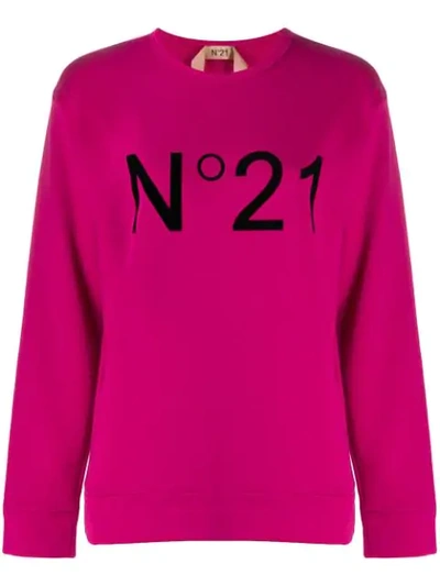 N°21 Fuchsia Cotton Sweatshirt In Pink