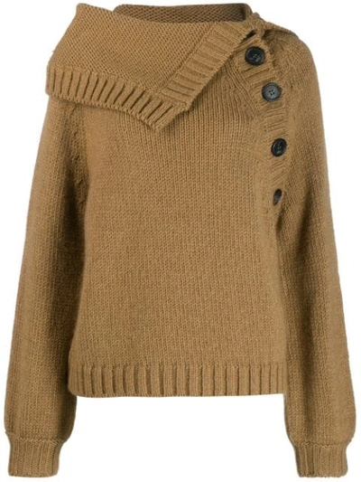N°21 Camel-tone Wool And Mohair Blend Sweater In Cammello