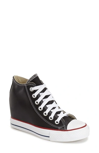 Converse Chuck Taylor® All Star® 'lux' Hidden Wedge High Top Sneaker  (women) In Black | ModeSens