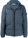 Stone Island Padded Jacket In Blue