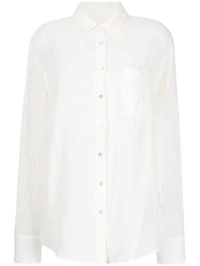 Raquel Allegra Creases Shirt In White