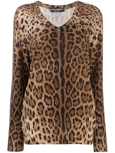 Dolce & Gabbana Dolce E Gabbana Women's Fx537tjahgbhy13m Brown Cashmere Sweater