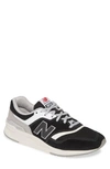 New Balance 997h Sneaker In Black/ White Suede