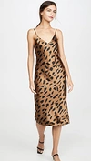 L Agence 'serita' Leopard Print Maxi Silk Dress In Multi
