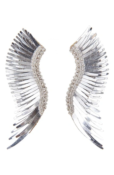 Mignonne Gavigan Madeline Fringe Earrings In Silver