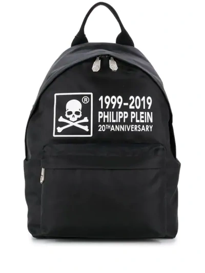 Philipp Plein Skull Logo Backpack In Black