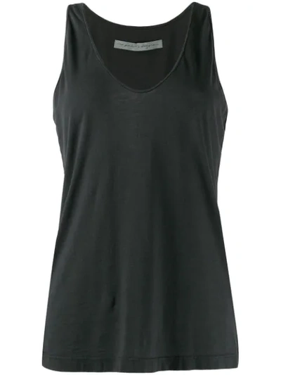 Raquel Allegra U-neck Waistcoat Top In Black