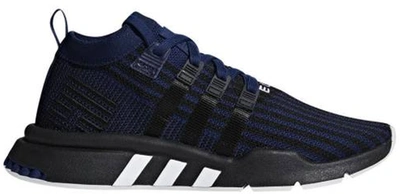 Pre-owned Adidas Originals  Eqt Support Mid Adv Blue Core Black In Blue/core Black/solar Yellow