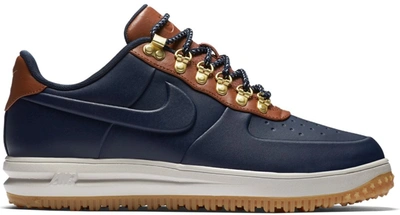 Pre-owned Nike Lunar Force 1 Duckboot Low Obsidian Saddle Brown In Obsidian/ saddle Brown-light Bone-obsidian | ModeSens