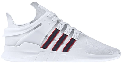 Pre-owned Adidas Originals  Eqt Support Adv White Navy Scarlet In Crystal White/collegiate Navy/scarlet